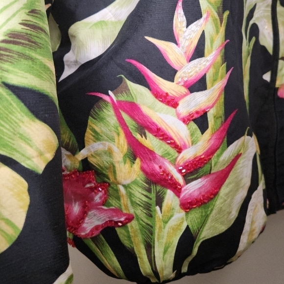 SilkLand Tropical beaded Jacket - Picture 9 of 13